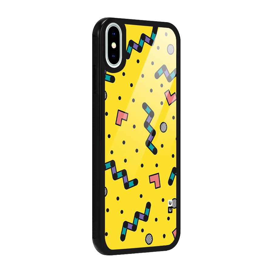Block Shades Glass Back Case for iPhone X