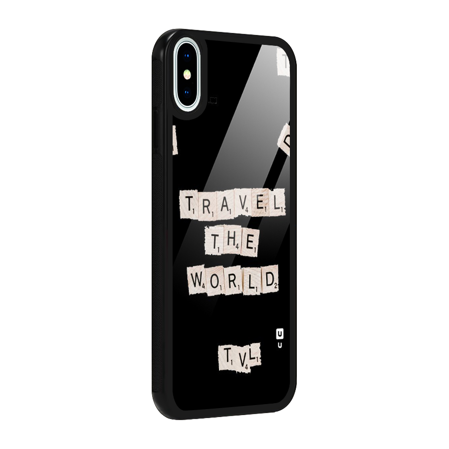 Blocks Travel Glass Back Case for iPhone X
