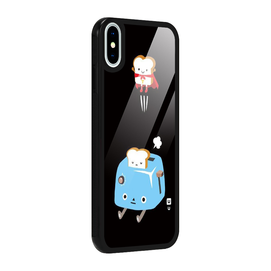 Bread Toast Glass Back Case for iPhone X