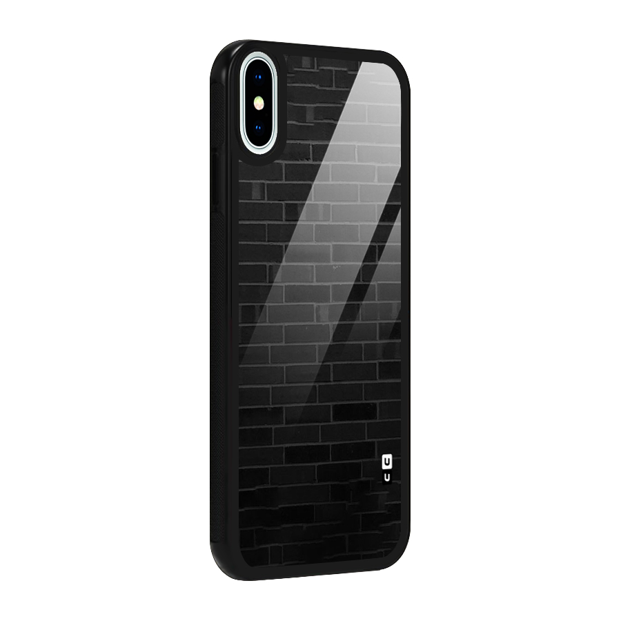 Brick Wall Glass Back Case for iPhone X