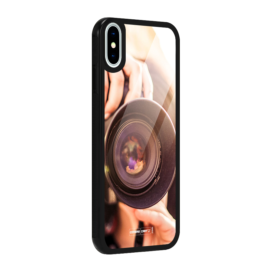 Camera Lovers Glass Back Case for iPhone X