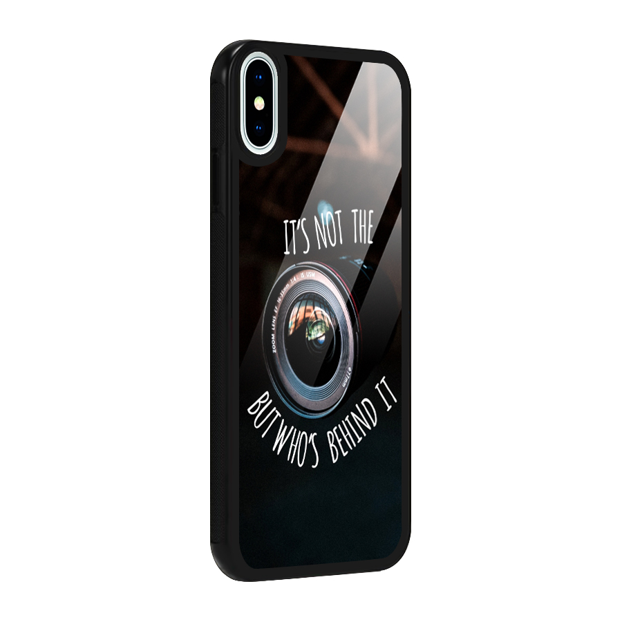 Camera Quote Glass Back Case for iPhone X