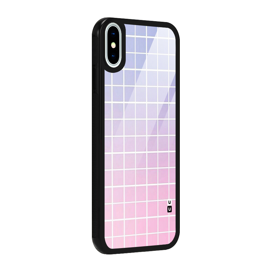 Check Shades Glass Back Case for iPhone X