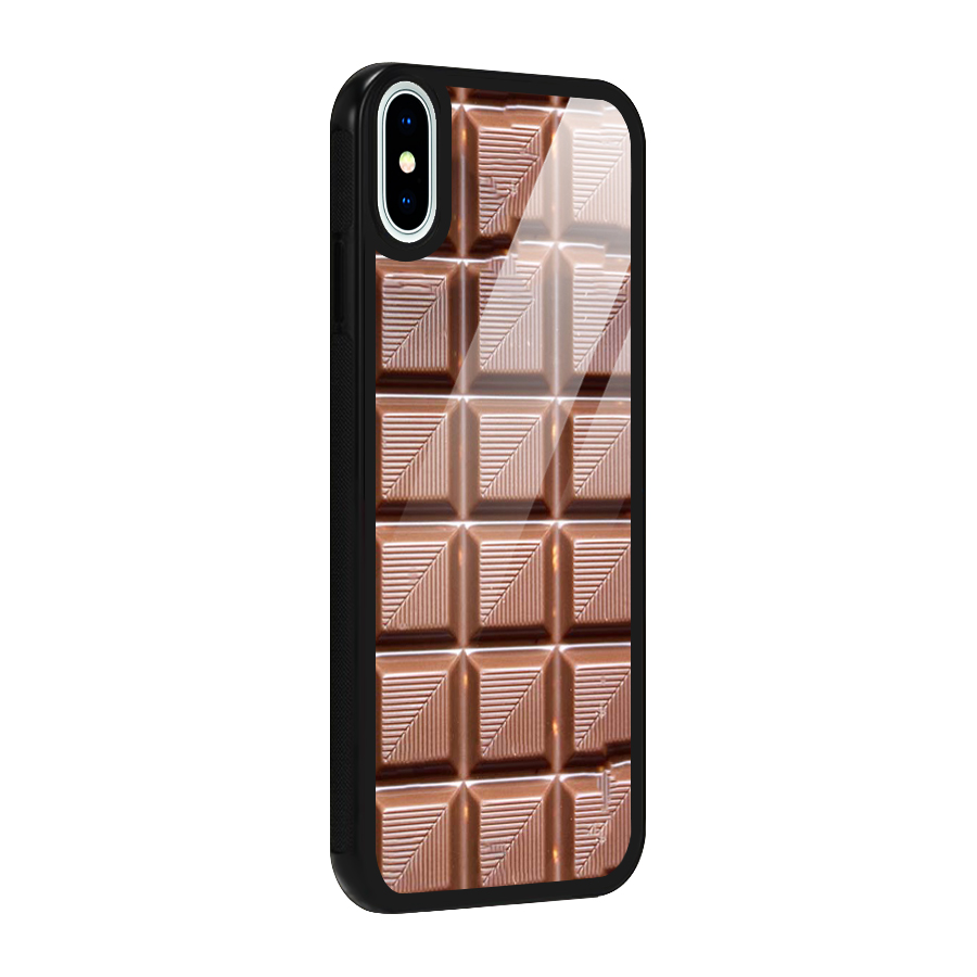 Chocolate Tiles Glass Back Case for iPhone X