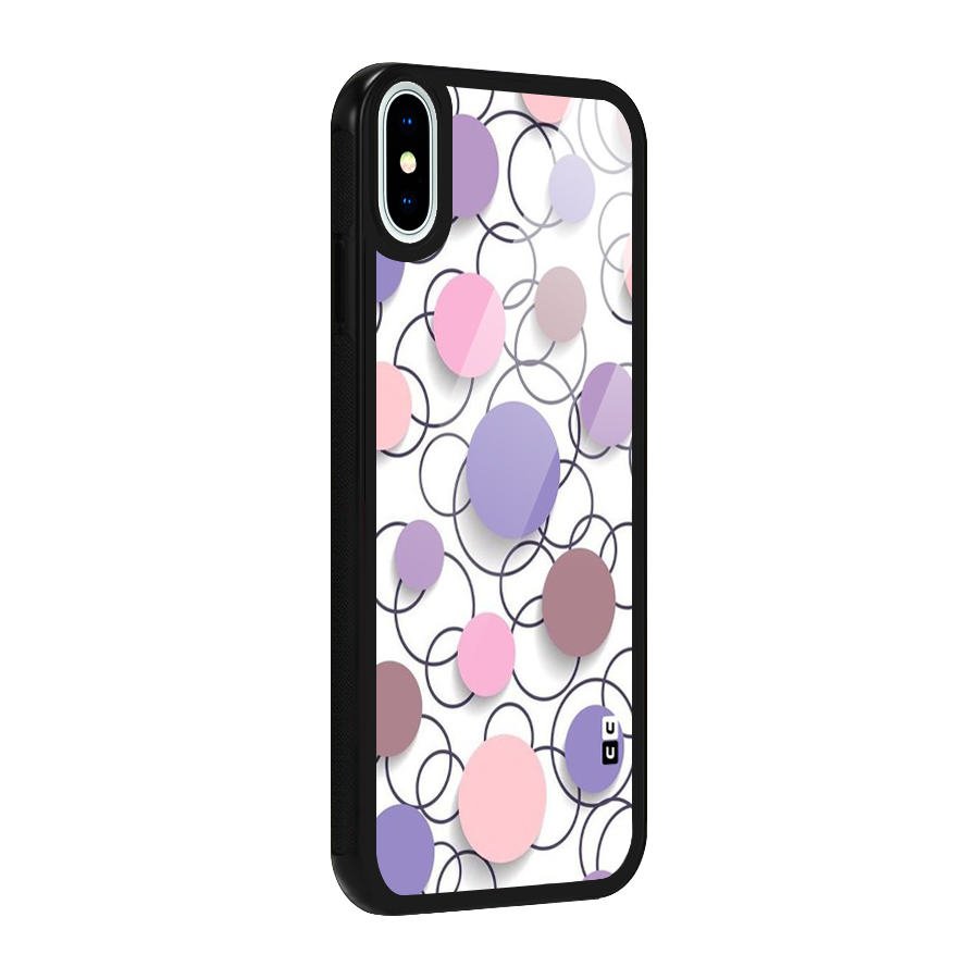 Circles And More Glass Back Case for iPhone X