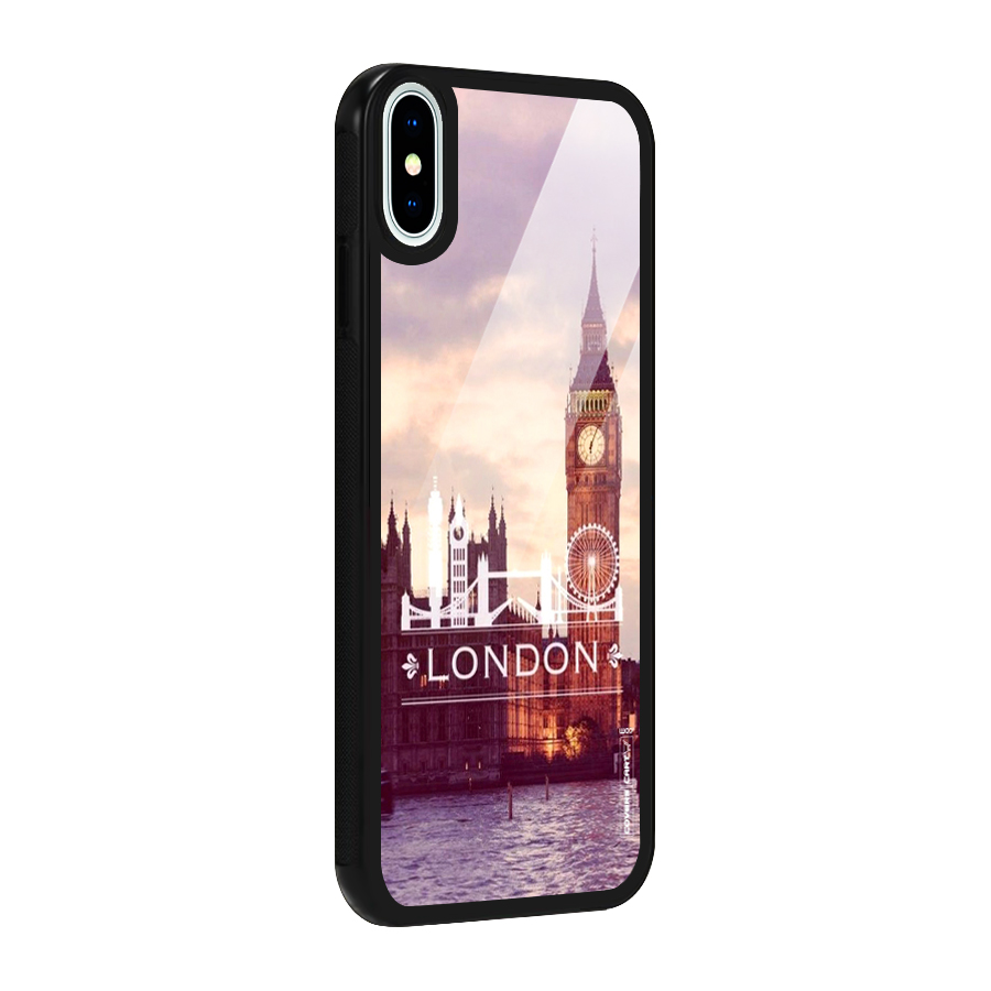 City Tower Glass Back Case for iPhone X