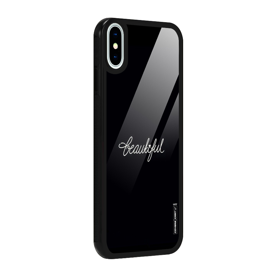 Classic Beautiful Glass Back Case for iPhone X