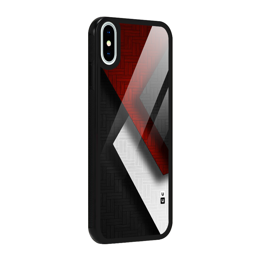 Classic Shades Design Glass Back Case for iPhone X