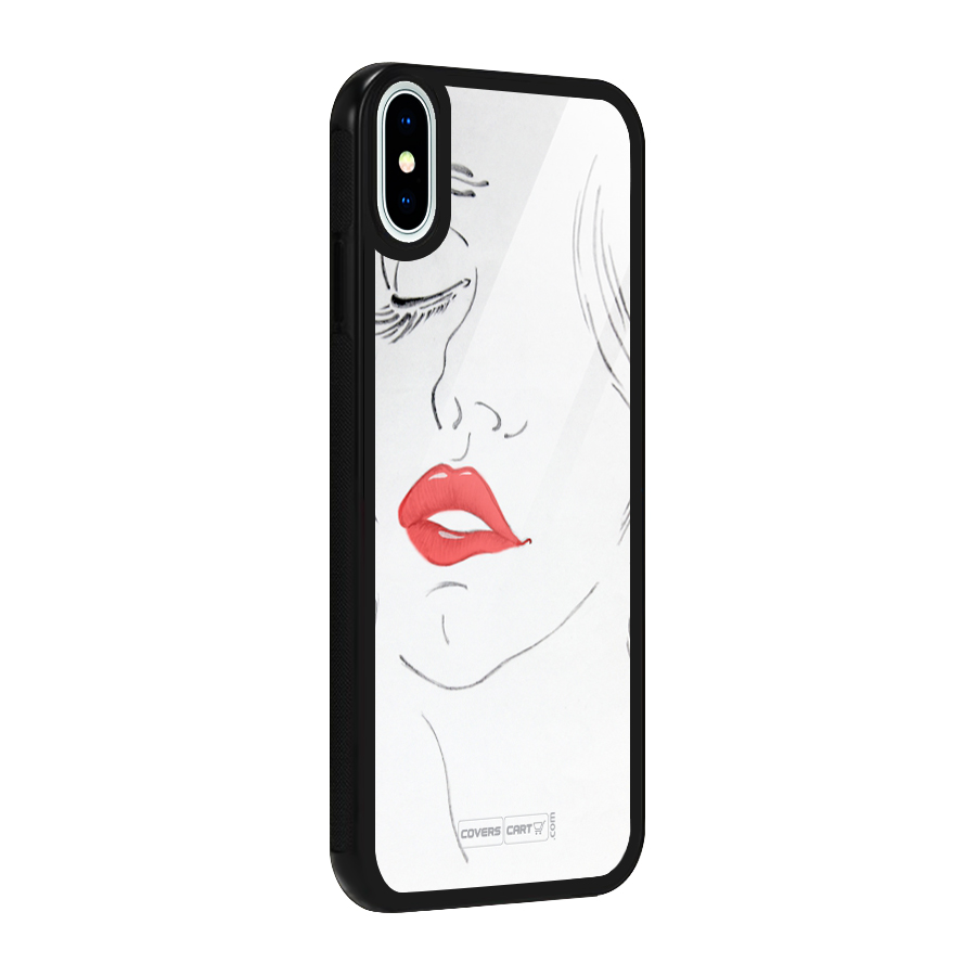 Classy Girl Glass Back Case for iPhone X