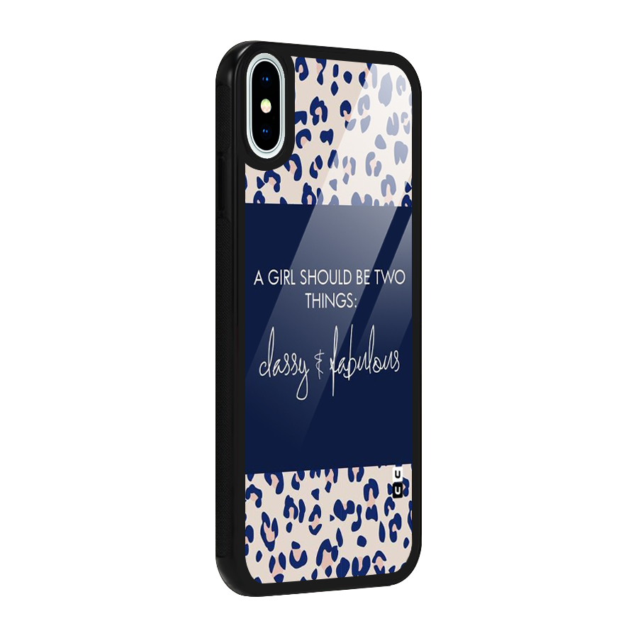 Classy and Fabulous Glass Back Case for iPhone X