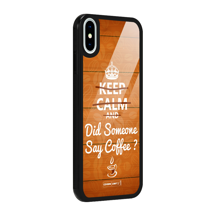 Coffee Ardour Glass Back Case for iPhone X