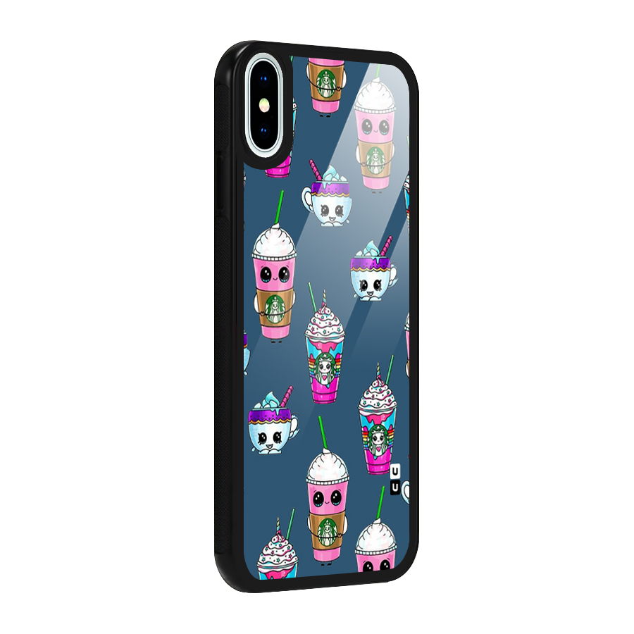 Coffee Mugs Glass Back Case for iPhone X