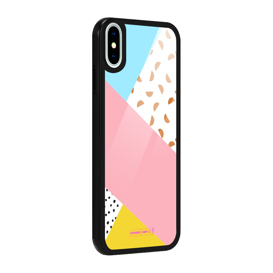 Colorful Abstract Glass Back Case for iPhone X