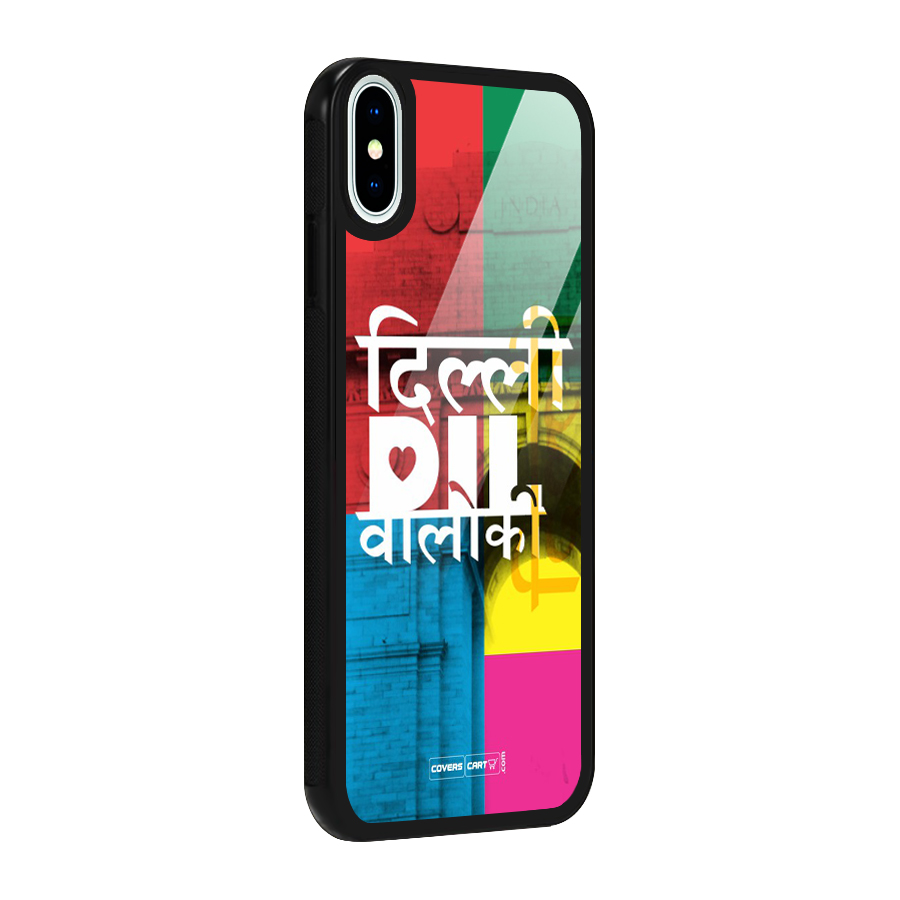 Delhi Citystyle Glass Back Case for iPhone X