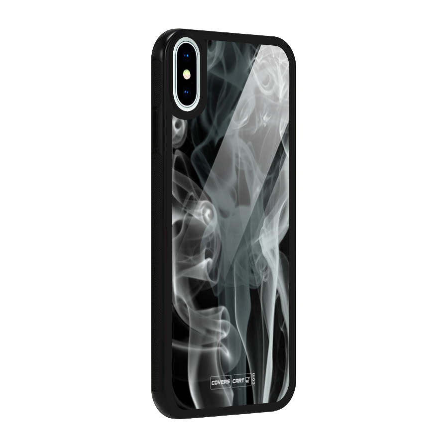 Dense Smoke Glass Back Case for iPhone X