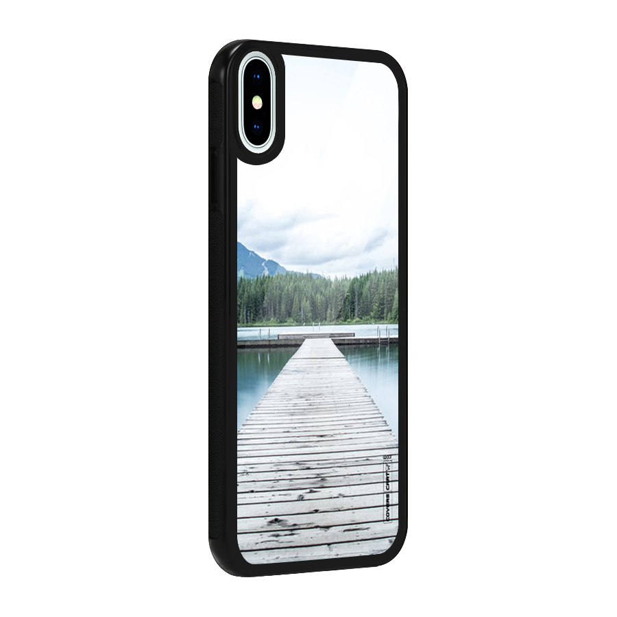 Dock River Glass Back Case for iPhone X