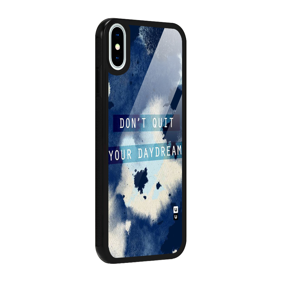 Dont Quit Glass Back Case for iPhone X