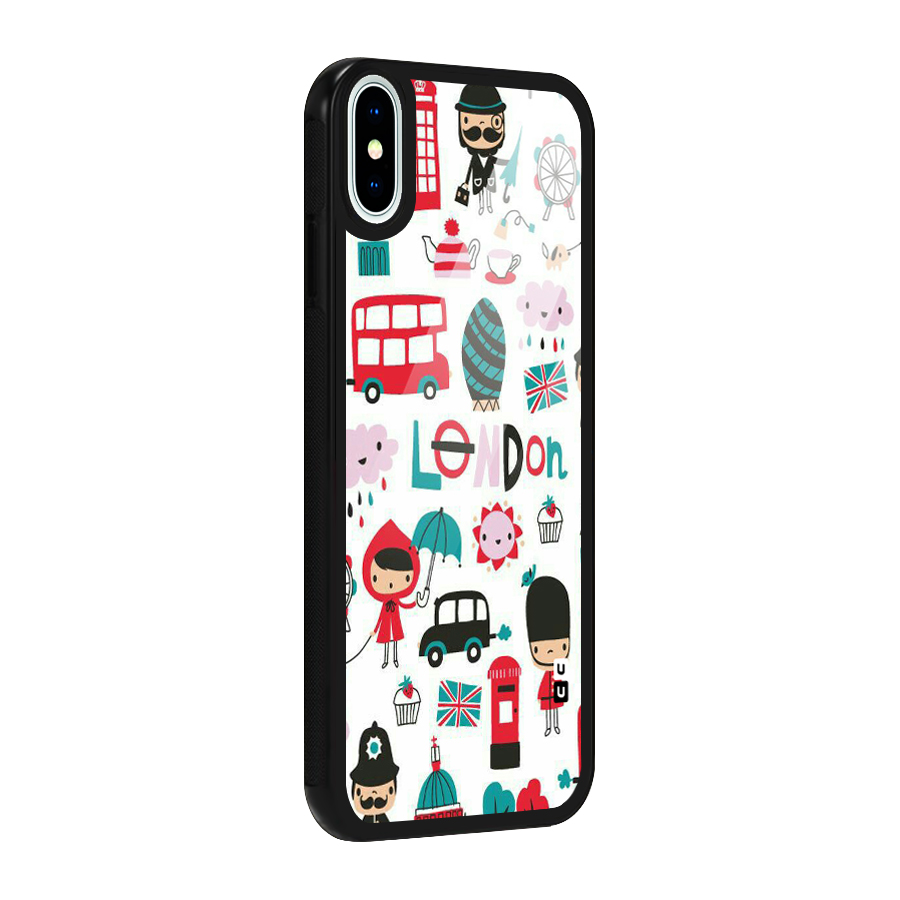 Double Decker Glass Back Case for iPhone X