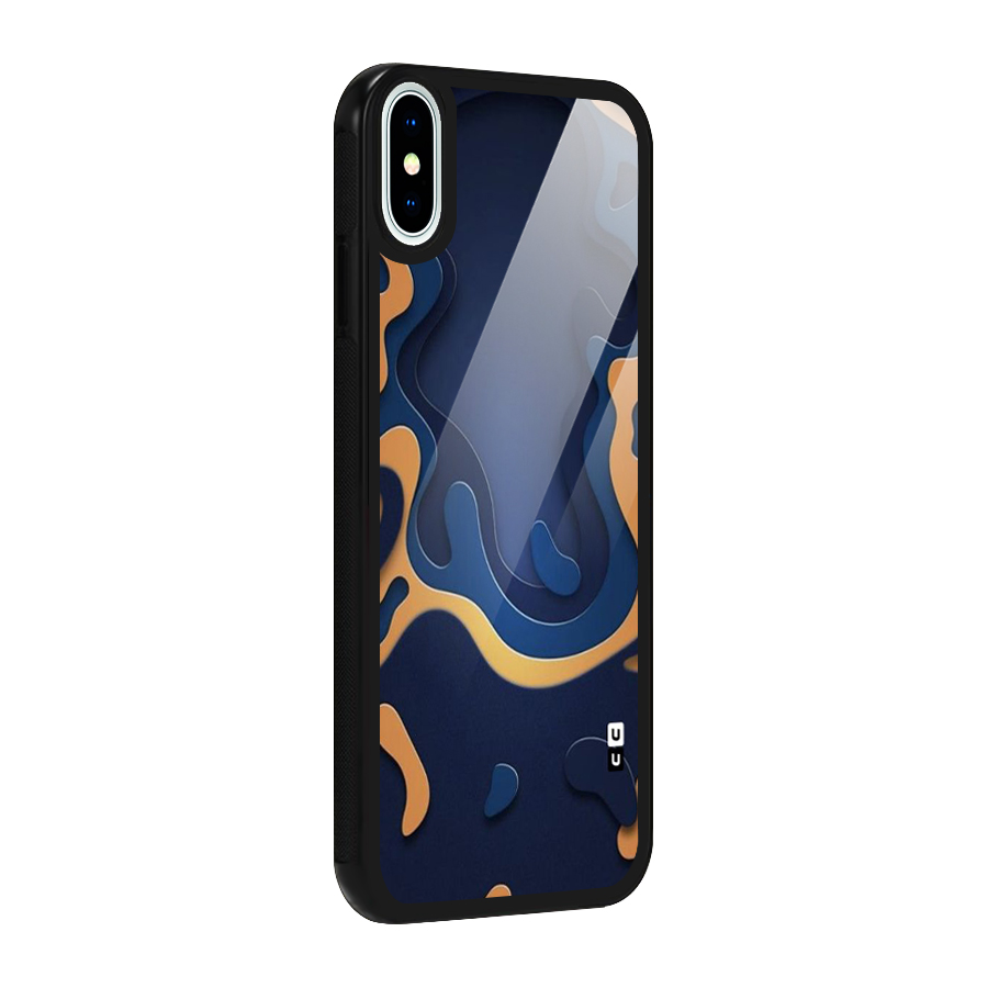 Drops Flow Glass Back Case for iPhone X