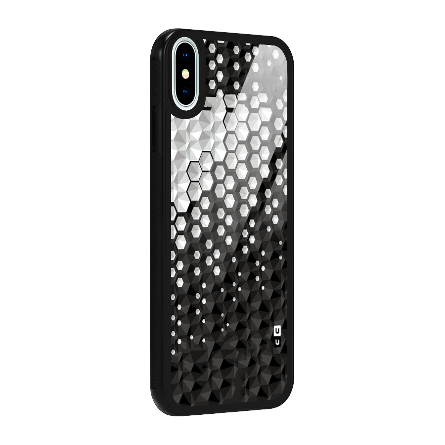 Elite Hexagonal Glass Back Case for iPhone X