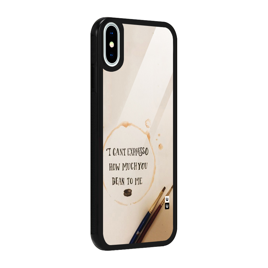 Espresso Bean Glass Back Case for iPhone X