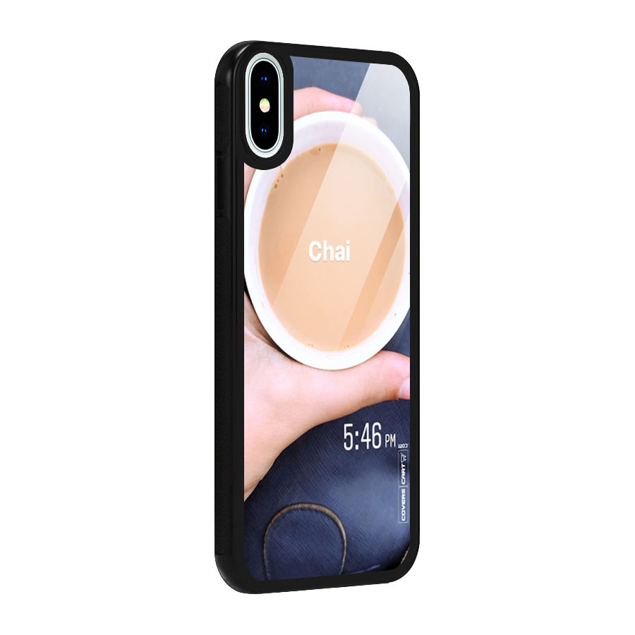 Evening Tea Glass Back Case for iPhone X