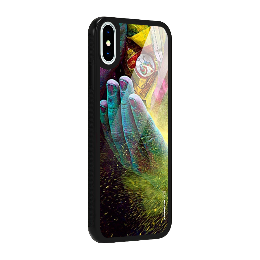 Exotic Colours Glass Back Case for iPhone X