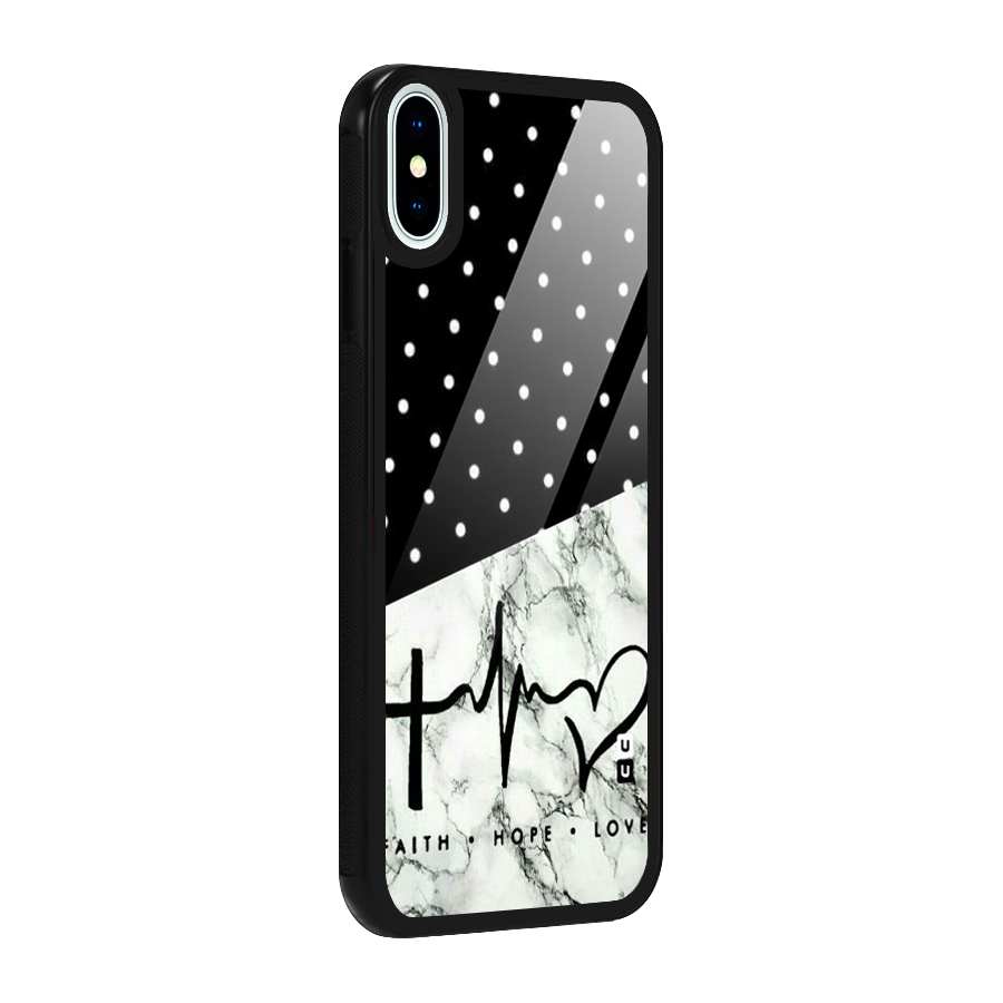Faith Love Glass Back Case for iPhone X