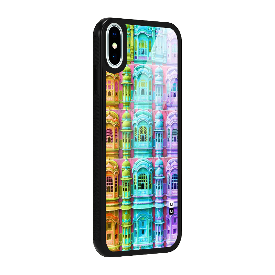 Fancy Architecture Glass Back Case for iPhone X