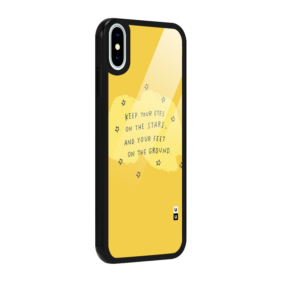 Feet On Ground Glass Back Case for iPhone X