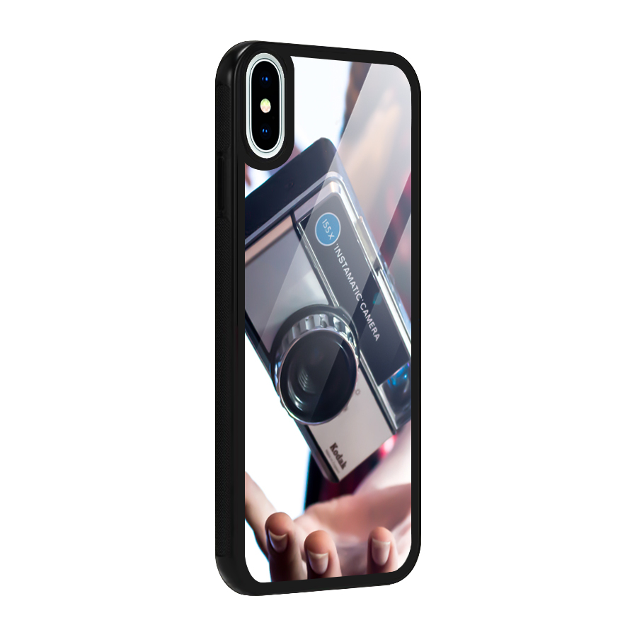 Floating Camera Glass Back Case for iPhone X