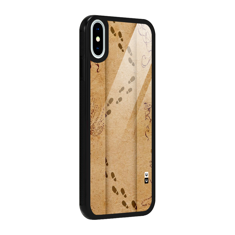 Footsteps Glass Back Case for iPhone X