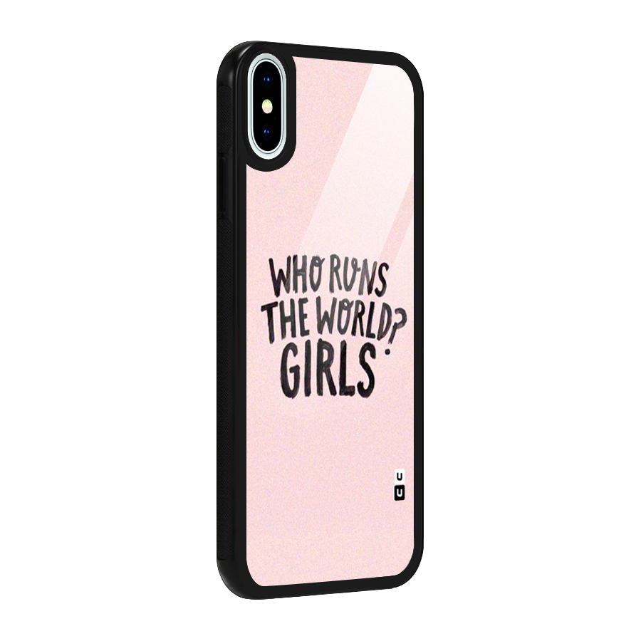 Girls World Glass Back Case for iPhone X