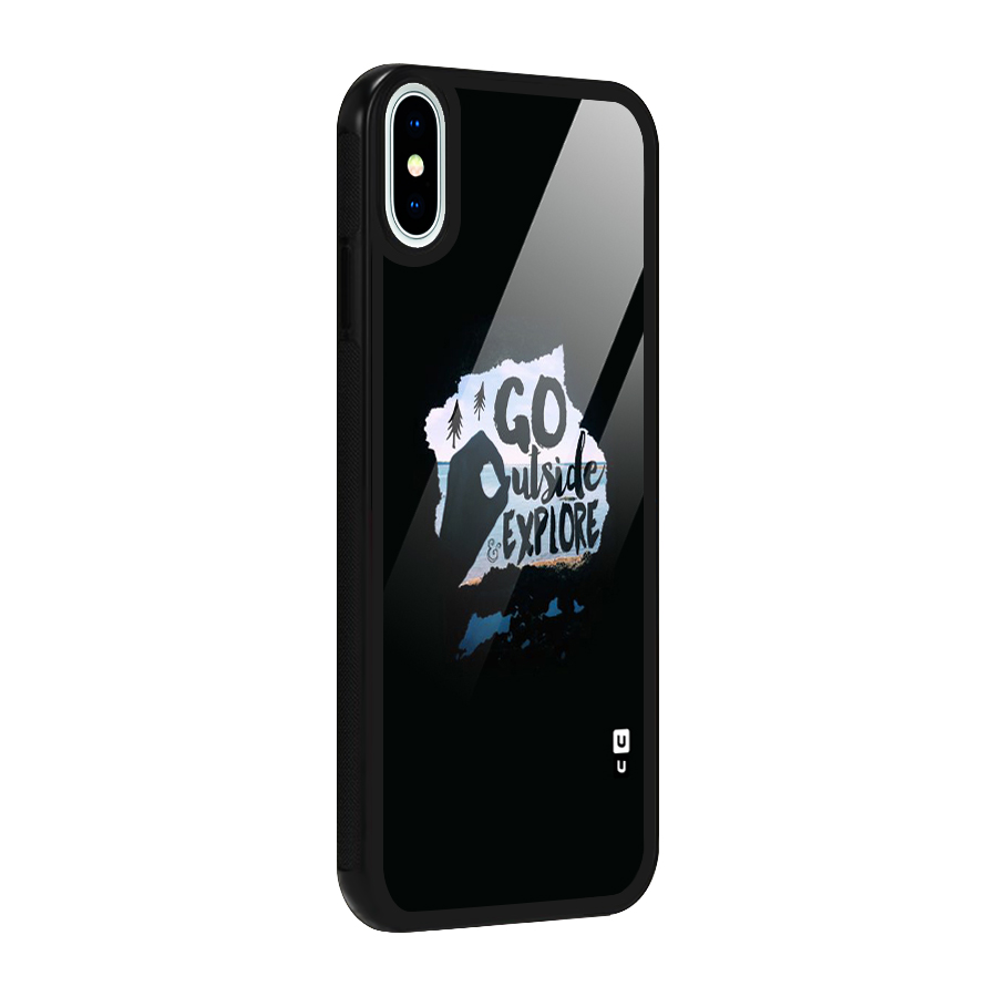 Go Outside Glass Back Case for iPhone X