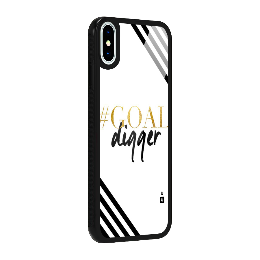 Goal Digger Glass Back Case for iPhone X