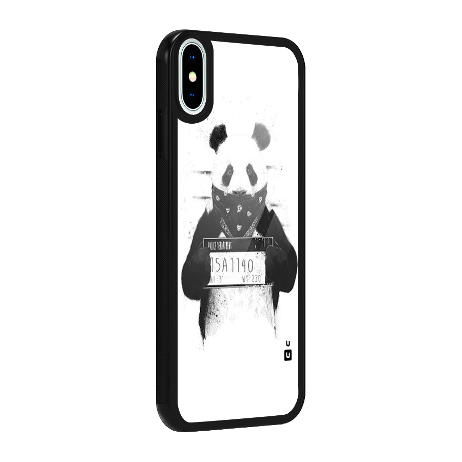 Guilty Panda Glass Back Case for iPhone X
