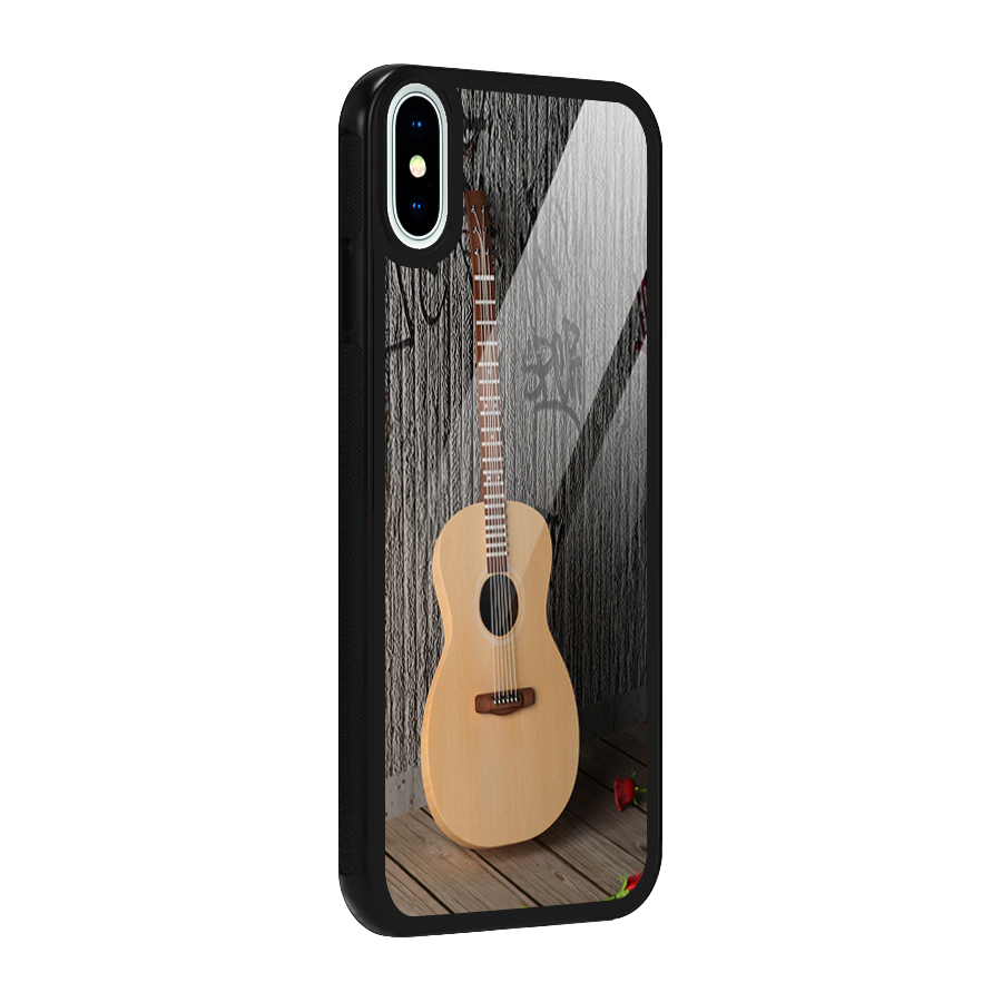 Guitar Classic Glass Back Case for iPhone X