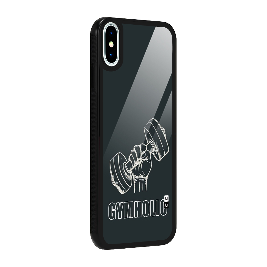 Gymholic Design Glass Back Case for iPhone X