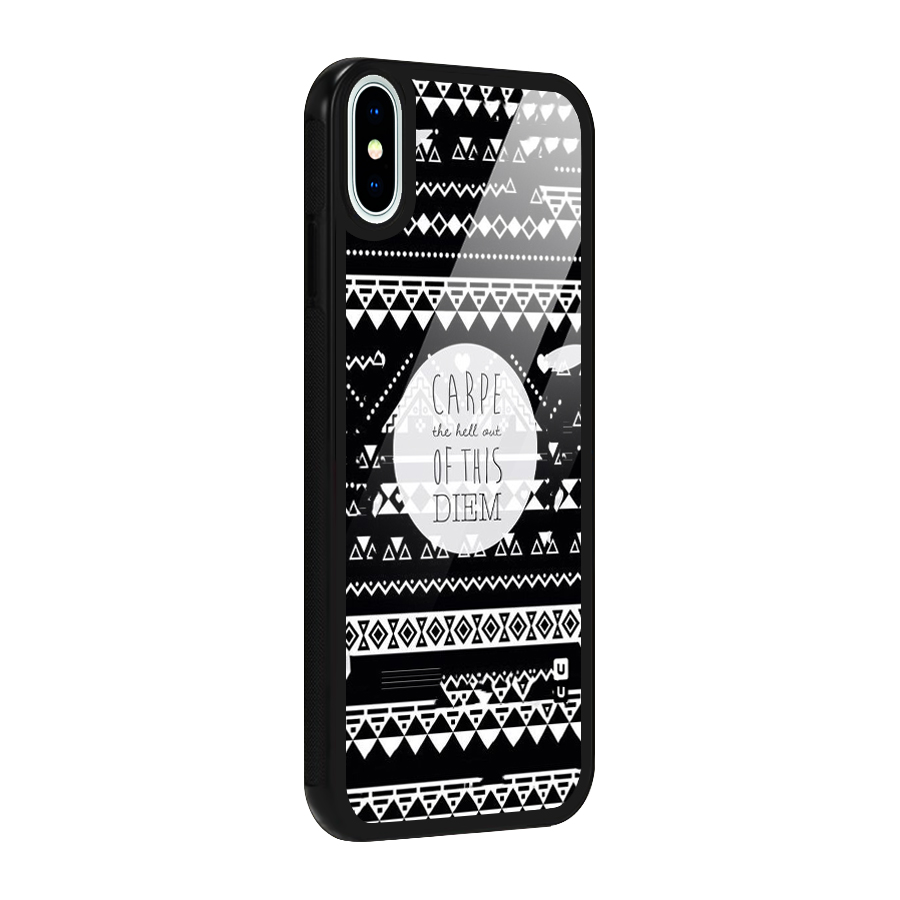 Hell Diem Glass Back Case for iPhone X
