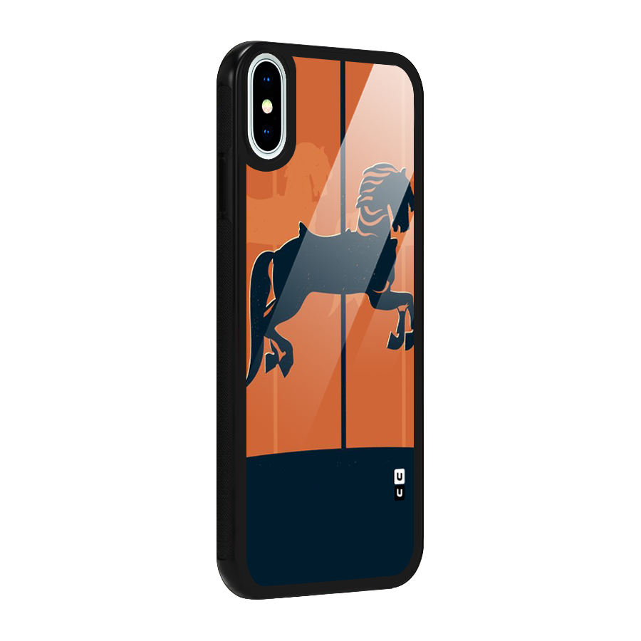 Horse Glass Back Case for iPhone X