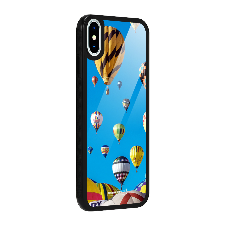 Hot Air Baloons Glass Back Case for iPhone X