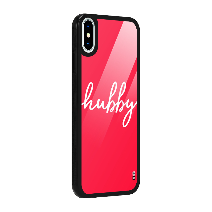 Hubby Glass Back Case for iPhone X