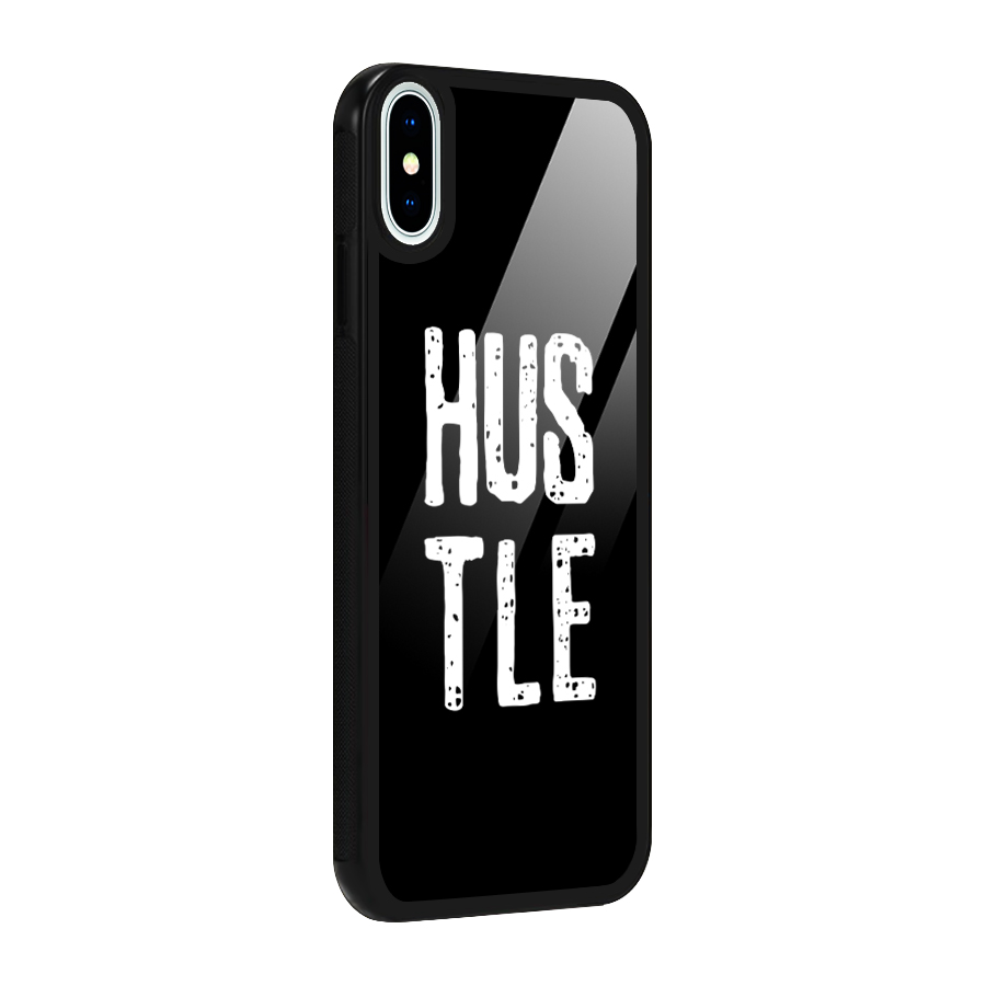 Hustle Glass Back Case for iPhone X