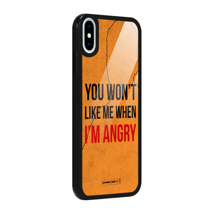 I m Angry Glass Back Case for iPhone X