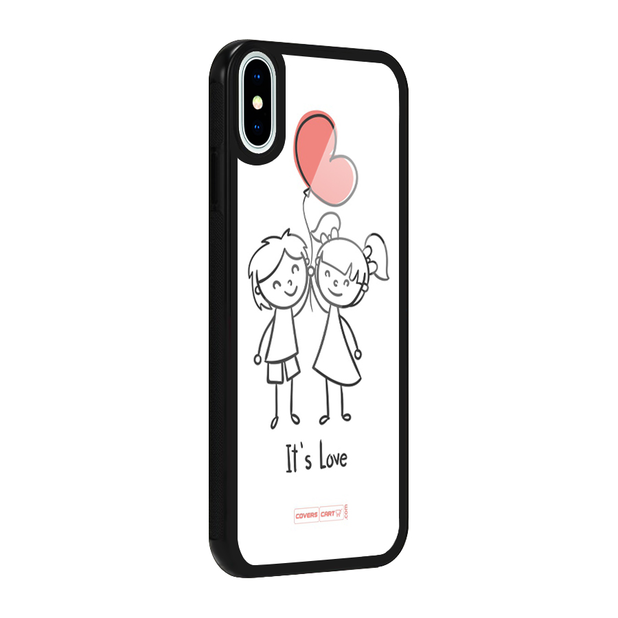 Its Love Glass Back Case for iPhone X