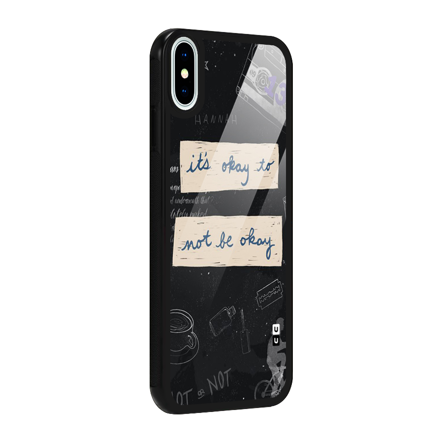 Its Okay Glass Back Case for iPhone X