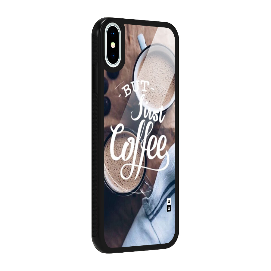 Just Coffee Glass Back Case for iPhone X