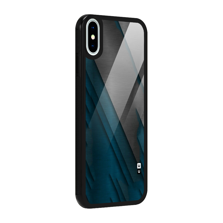 Just Lines Glass Back Case for iPhone X