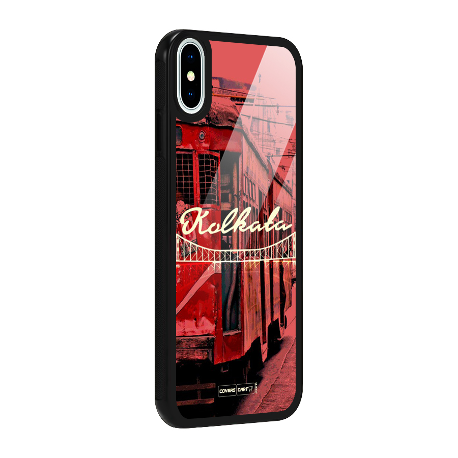 Kolkata Citystyle Glass Back Case for iPhone X