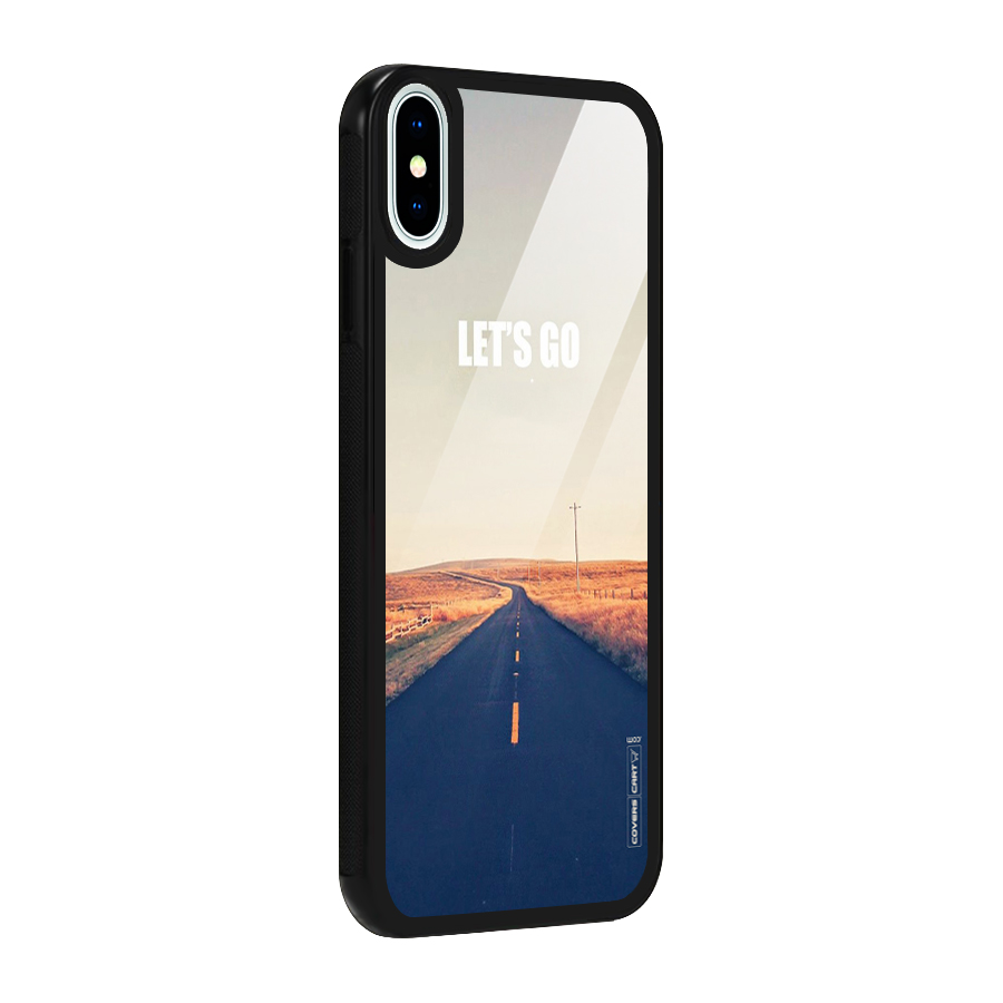 Lets Wander Glass Back Case for iPhone X